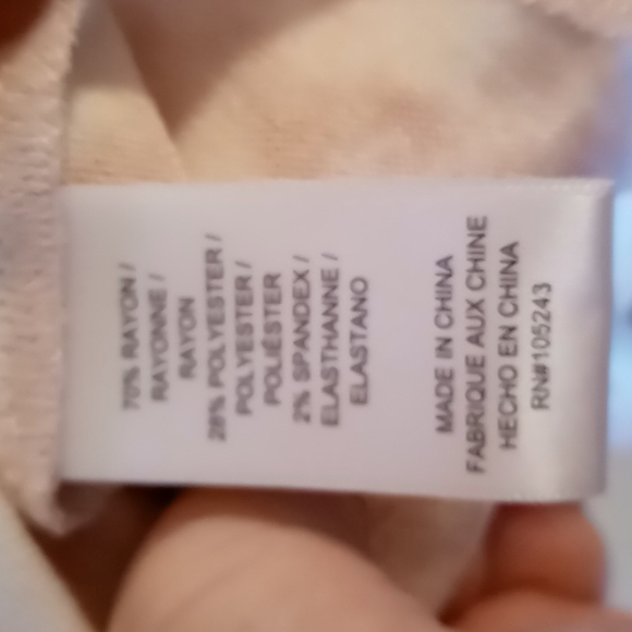 WALLPAPHER BNWT WOMEN'S PINK TIE TYE LONG SLEEVE SHIRT W CRISS CROSS BACK SZ S - Picture 11 of 13